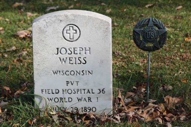 JOSEPH WEISS MEMORIAL CEMETERY STONE