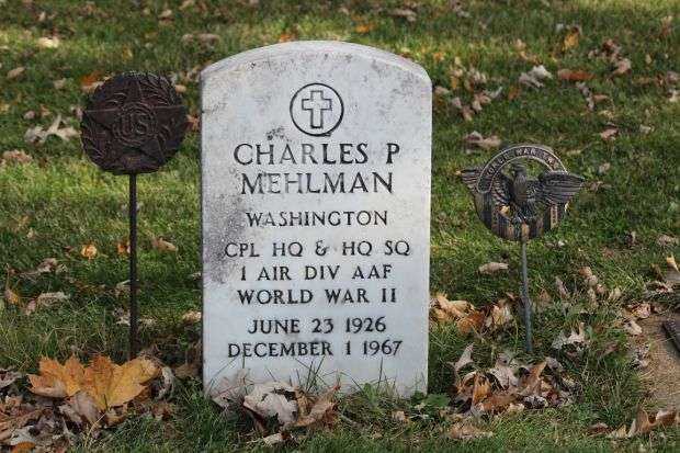 CHARLES P MEHLMAN MEMORIAL CEMETERY STONE