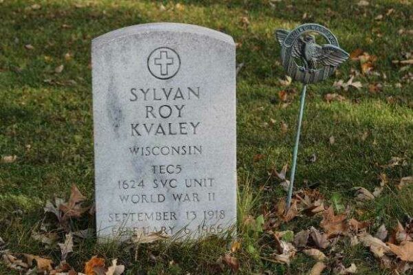 SYLVAN ROY KVALEY MEMORIAL CEMETERY STONE