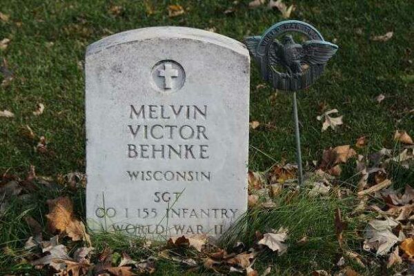 MELVIN VICTOR BEHNKE MEMORIAL CEMETERY STONE