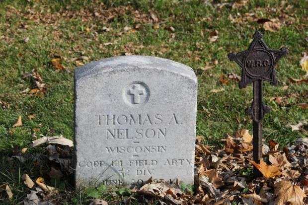 THOMAS A NELSON MEMORIAL CEMETERY STONE