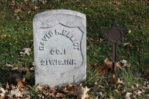 DAVID H. ELLIOT MEMORIAL CEMETERY STONE