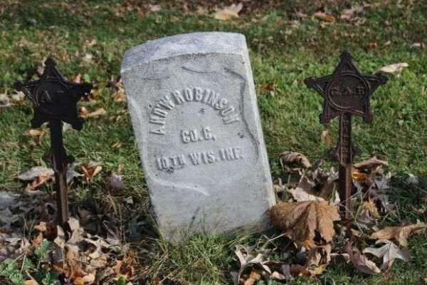 AHD’W ROBINSON MEMORIAL CEMETERY STONE