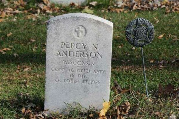 PERCY N. ANDERSON MEMORIAL CEMETERY STONE
