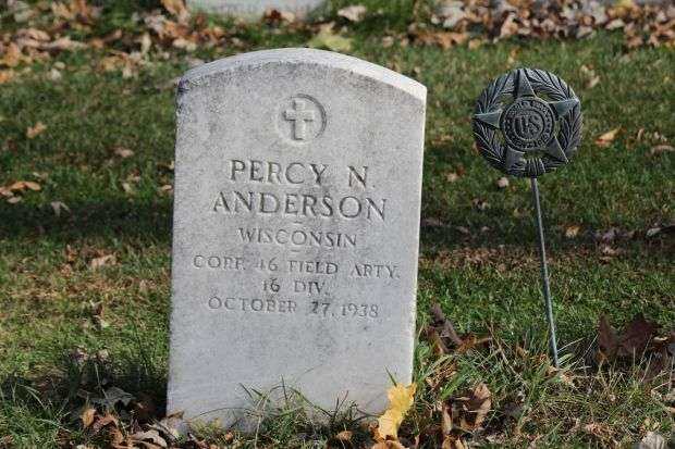 PERCY N. ANDERSON MEMORIAL CEMETERY STONE