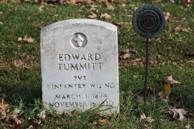 EDWARD TUMMITT MEMORIAL CEMETERY STONE