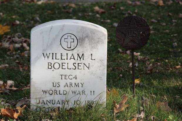 WILLIAM L BOELSEN MEMORIAL CEMETERY STONE