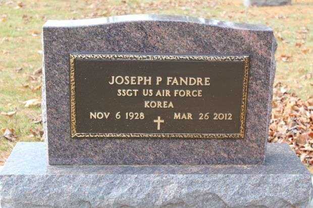 JOSEPH P FANDRE MEMORIAL CEMETERY STONE