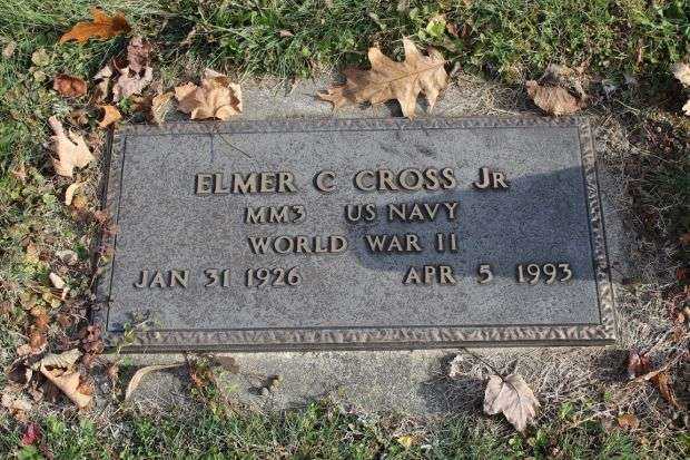 ELMER C CROSS JR MEMORIAL CEMETERY STONE