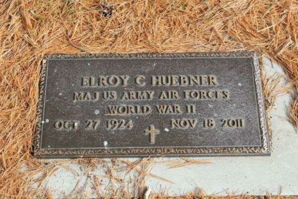 ELROY C HUEBNER MEMORIAL CEMETERY STONE