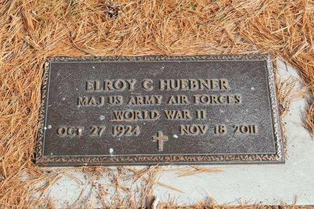ELROY C HUEBNER MEMORIAL CEMETERY STONE