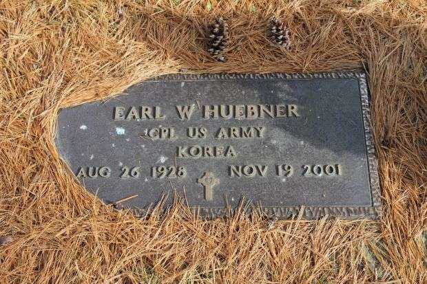 EARL W HUEBNER MEMORIAL CEMETERY STONE
