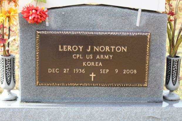 LEROY J NORTON MEMORIAL CEMETERY STONE