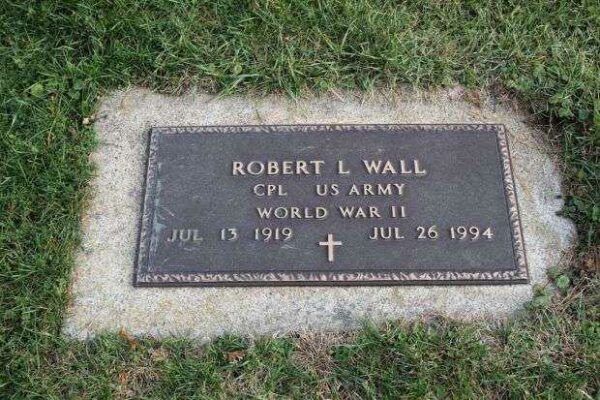 ROBERT L WALL MEMORIAL CEMETERY STONE