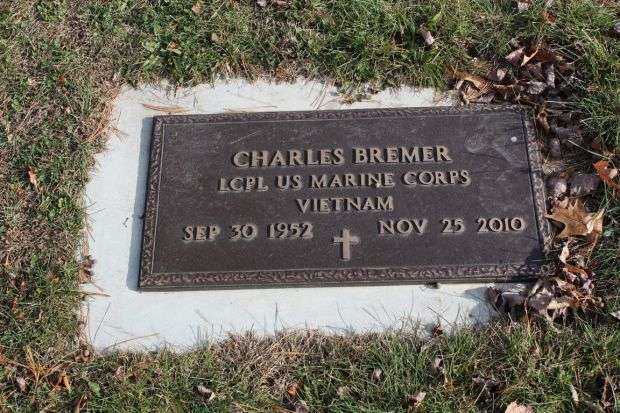CHARLES BREMER MEMORIAL CEMETERY STONE