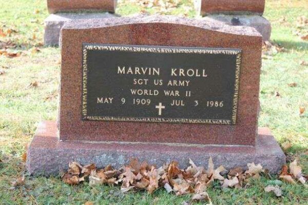 MARVIN KROLL MEMORIAL CEMETERY STONE