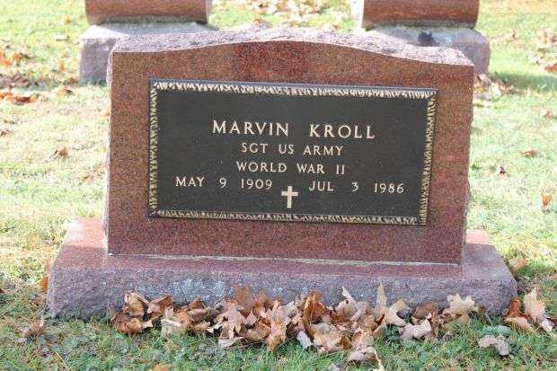 MARVIN KROLL MEMORIAL CEMETERY STONE