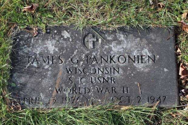 JAMES G PANKONIEN MEMORIAL CEMETERY STONE