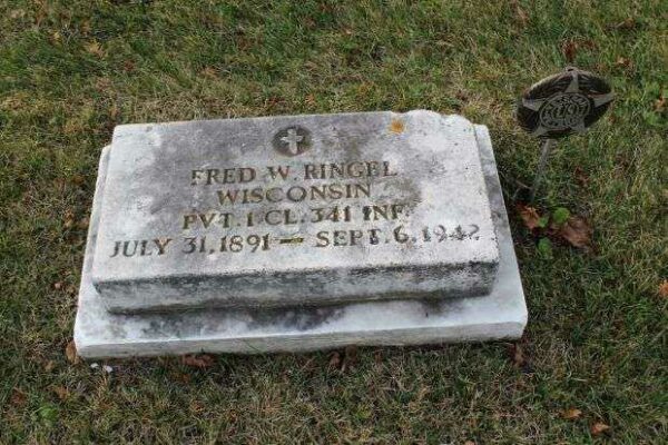 FRED W. RINGEL MEMORIAL CEMETERY STONE