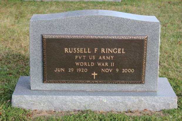 RUSSELL F RINGEL MEMORIAL CEMETERY STONE