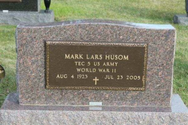 MARK LARS HUSOM MEMORIAL CEMETERY STONE