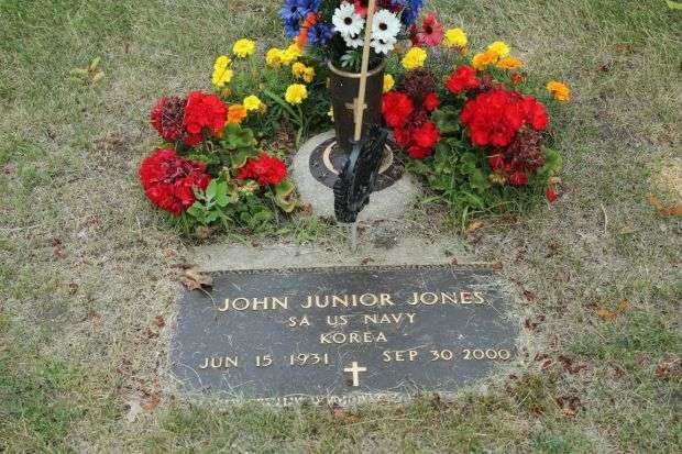 JOHN JUNIOR JONES MEMORIAL CEMETERY STONE