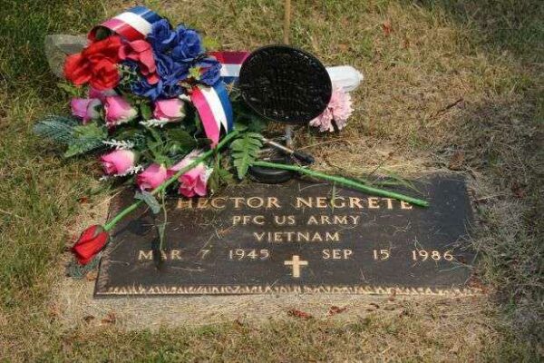 HECTOR NEGRETE MEMORIAL CEMETERY STONE