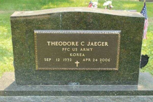 THEODORE C JAEGER MEMORIAL CEMETERY STONE