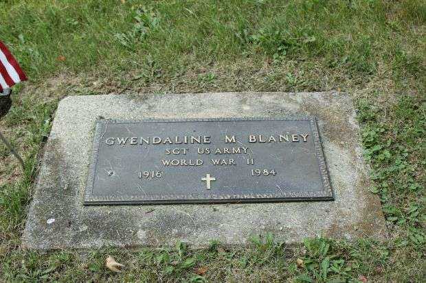 GWENDALINE M BLANEY MEMORIAL CEMETERY STONE