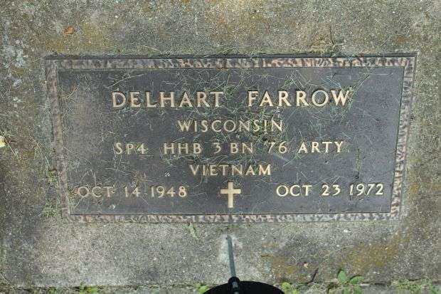 DELHART FARROW MEMORIAL CEMETERY STONE