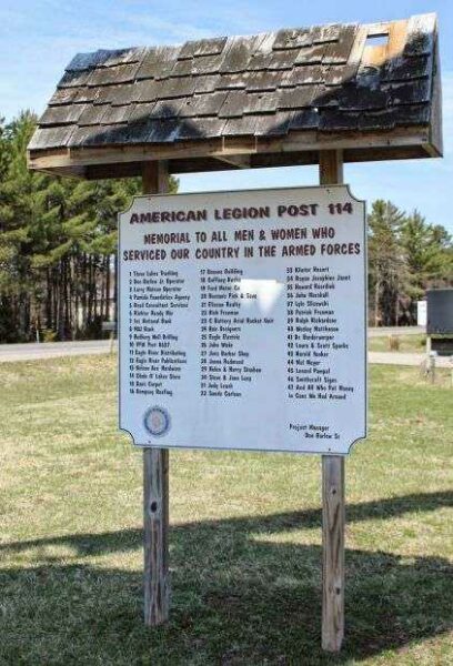 AMERICAN LEGION POST 114 HONOR ROLL MEMORIAL