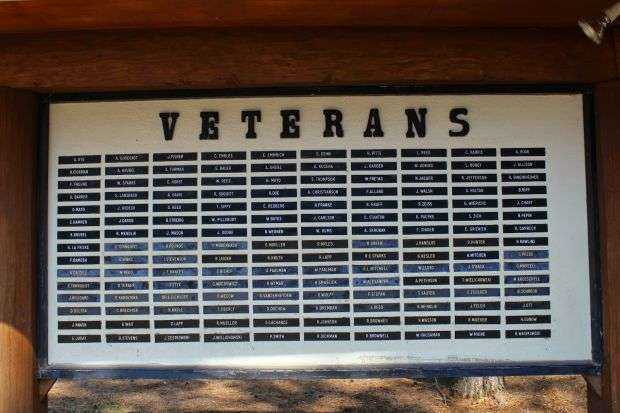 VFW POST 8400 VETERANS MEMORIAL PLAQUE A