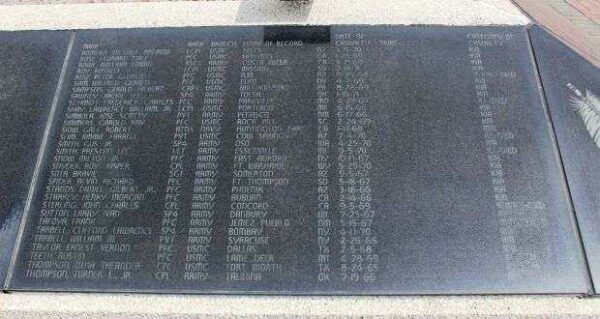 NATIONAL NATIVE AMERICAN VIETNAM VETERANS MEMORIAL PLAQUE G