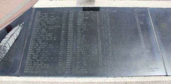 NATIONAL NATIVE AMERICAN VIETNAM VETERANS MEMORIAL PLAQUE F