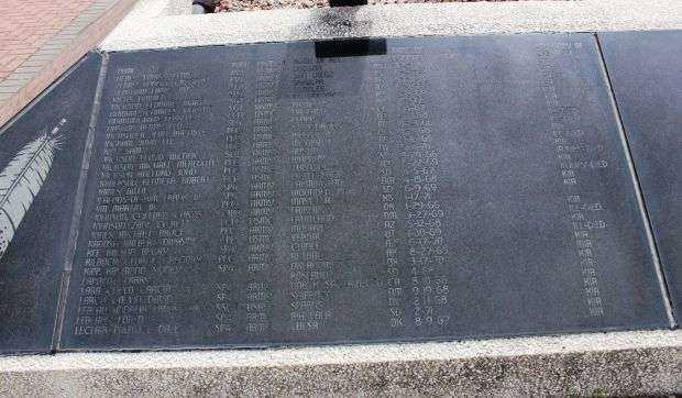 NATIONAL NATIVE AMERICAN VIETNAM VETERANS MEMORIAL PLAQUE D