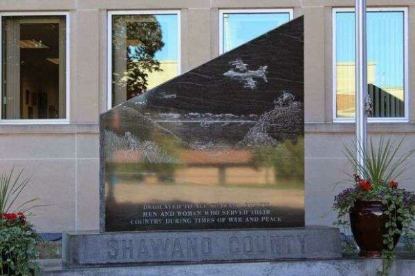 SHAWANO COUNTY VETERANS MEMORIAL LEFT STONE