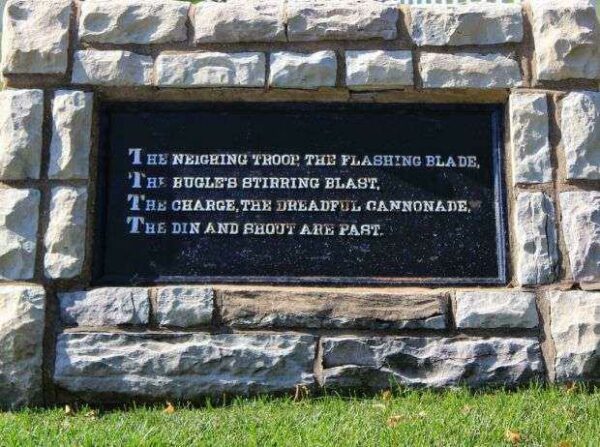 THE BIVOUAC OF THE DEAD MEMORIAL PLAQUE C