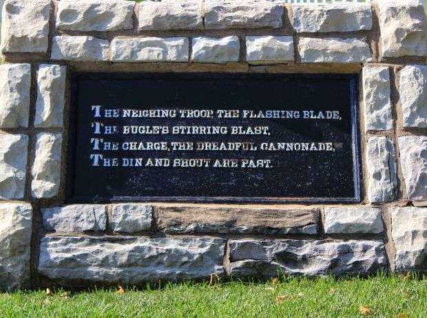 THE BIVOUAC OF THE DEAD MEMORIAL PLAQUE C