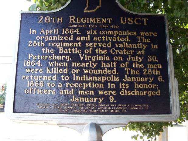 28TH REGIMENT USCT WAR MEMORIAL MARKER II
