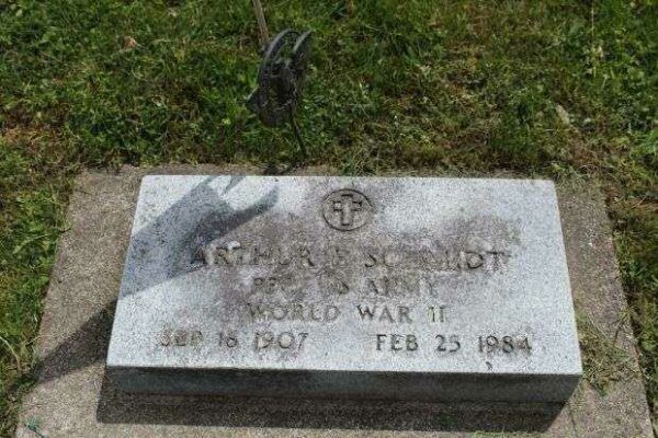 ARTHUR B SCHMIDT MEMORIAL CEMETERY STONE
