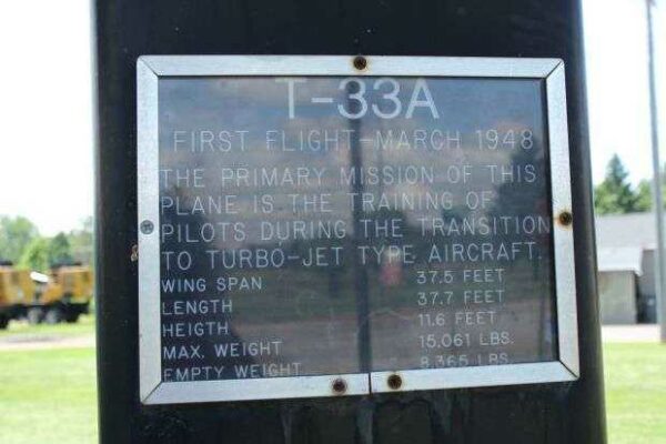 T-33A MEMORIAL AIRCRAFT PLAQUE