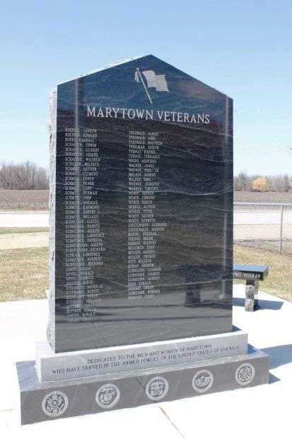 MARYTOWN VETERANS MEMORIAL BACK