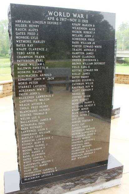 BLOOMINGTON VETERANS MEMORIAL STONE K