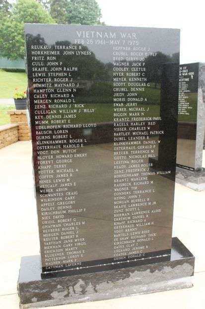 BLOOMINGTON VETERANS MEMORIAL STONE F