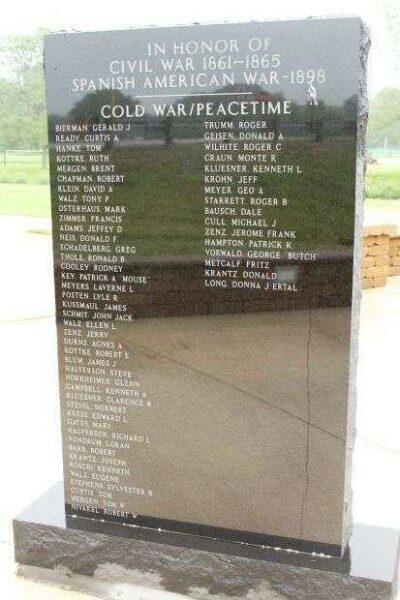 BLOOMINGTON VETERANS MEMORIAL STONE D