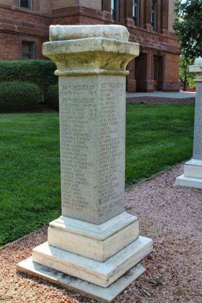 THE FIRST CIVIL WAR MONUMENT HONOR ROLL PEDESTAL H