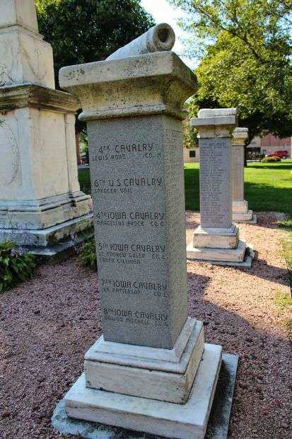 THE FIRST CIVIL WAR MONUMENT HONOR ROLL PEDESTAL F