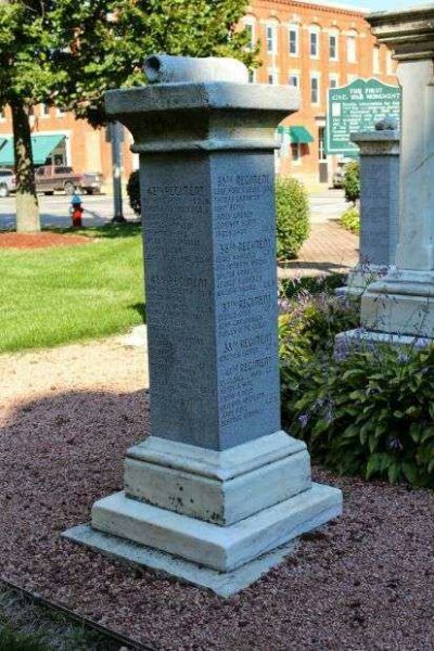 THE FIRST CIVIL WAR MONUMENT HONOR ROLL PEDESTAL C