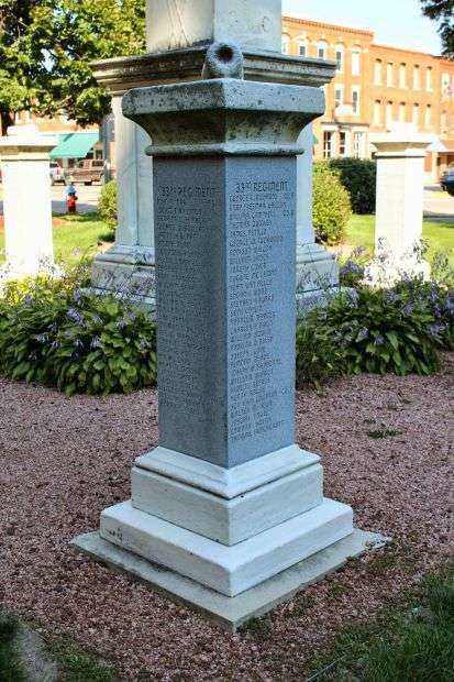 THE FIRST CIVIL WAR MONUMENT HONOR ROLL PEDESTAL B