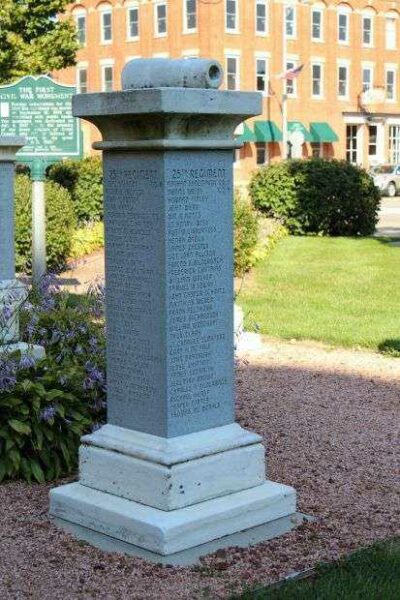 THE FIRST CIVIL WAR MONUMENT HONOR ROLL PEDESTAL A